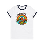 Choose Happy - Women's Ringer Tee