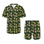 Cute Avocados - Men's Hawaiian Shirt & Shorts Set Men's Hawaiian Shirt & Shorts Set Food Printed Offshore