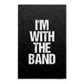 I'm With The Band AS Colour Tea Towel Default Title Tea Towel Music Printed In Australia