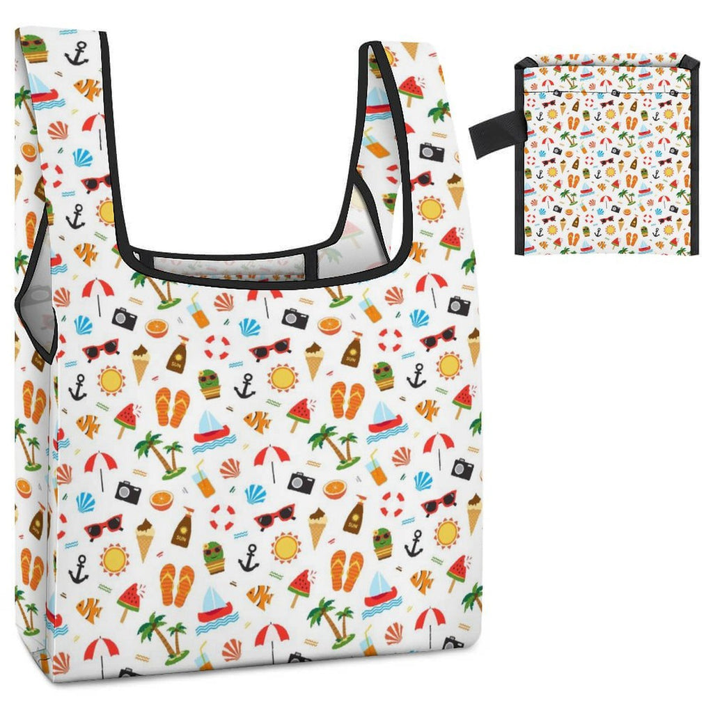 Beach Time Foldable Shopping Bag