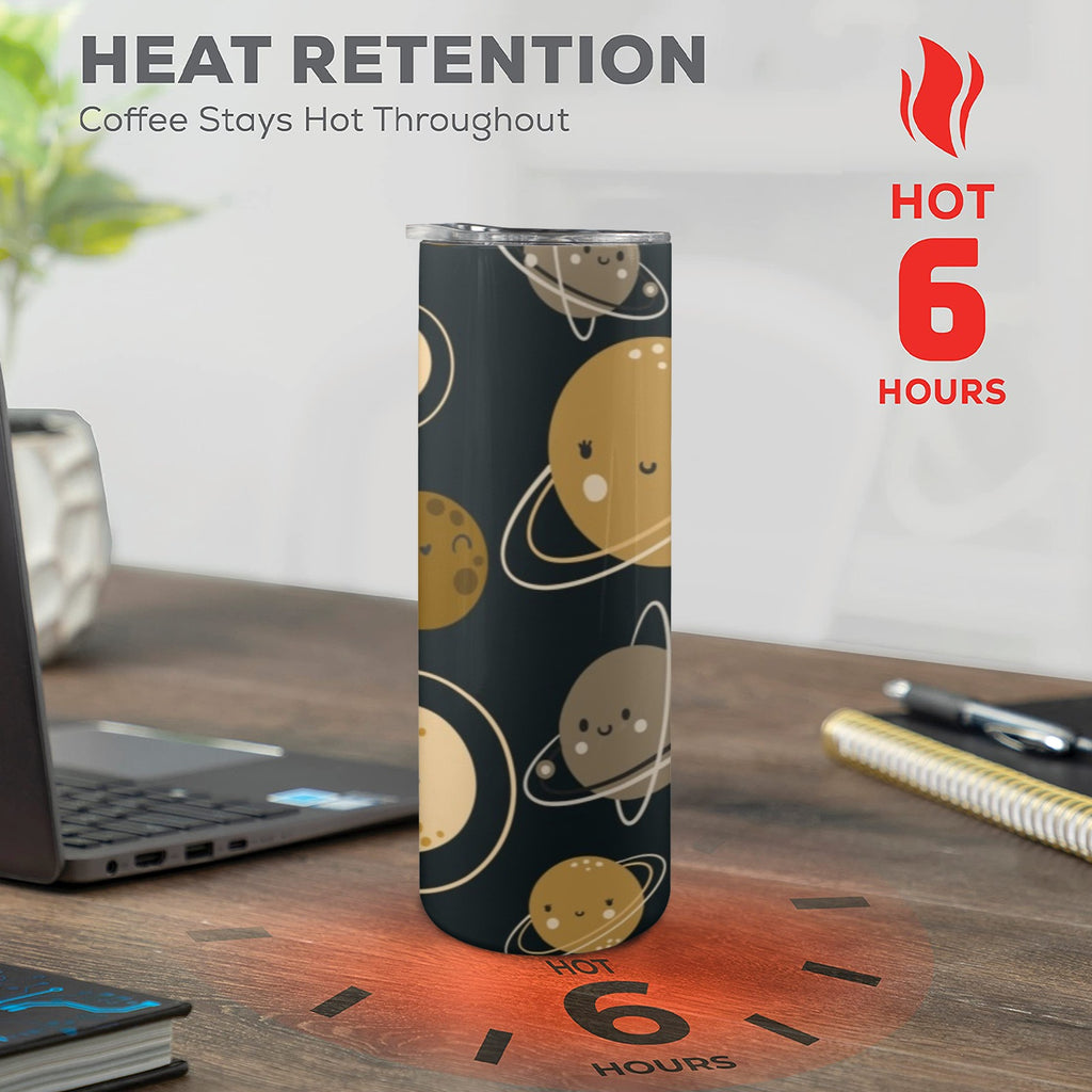 Planets - 20oz Tall Skinny Tumbler with Lid and Straw