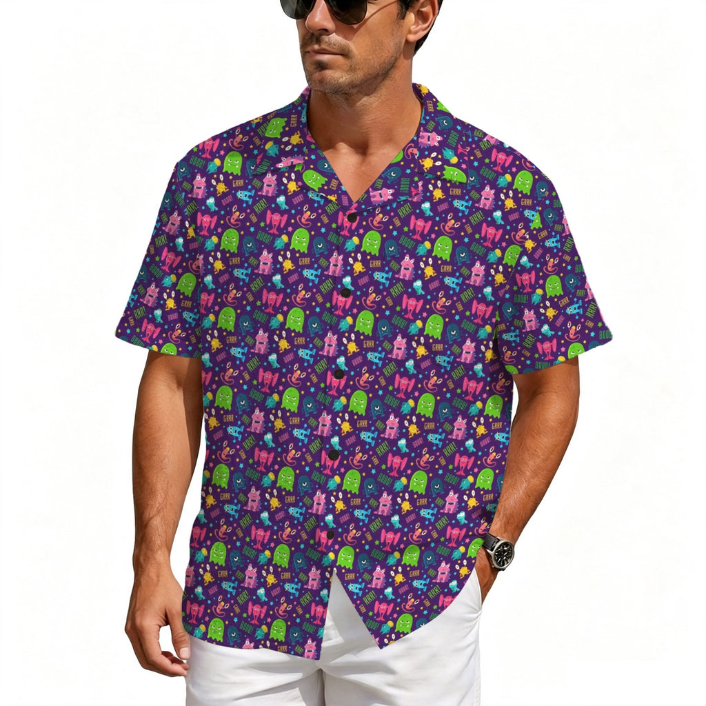 Cheeky Aliens Men's Crinkle Hawaiian Shirt