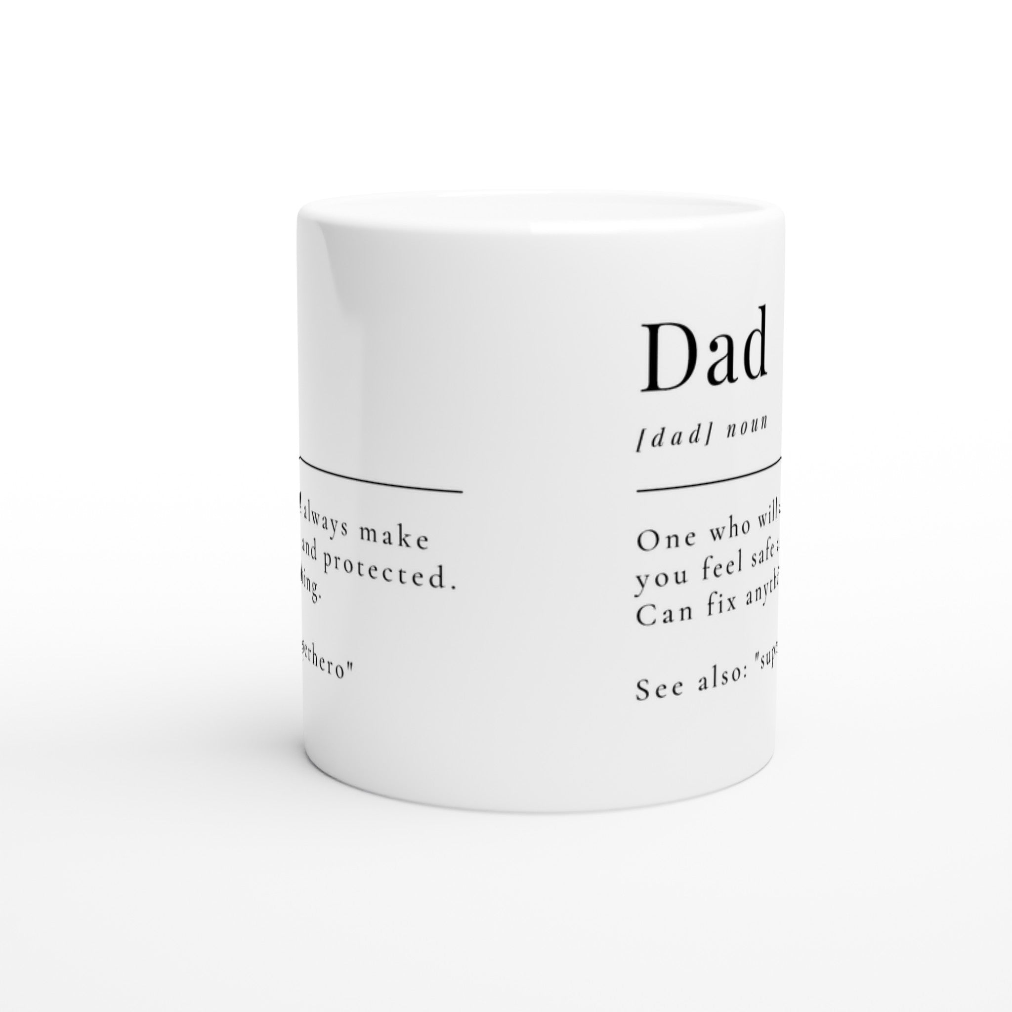 Dad Definition - White 11oz Ceramic Mug White 11oz Mug Dad Globally Fulfilled