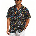 Fun Space Men's Crinkle Hawaiian Shirt
