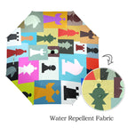 Colourful Chess - Semi-Automatic Foldable Umbrella (Model U12) Semi-Automatic Foldable Umbrella (U12)