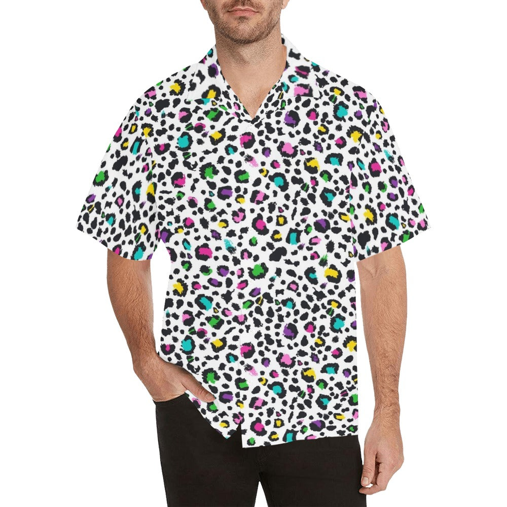 Animal Print In Colour - Mens Hawaiian Shirt