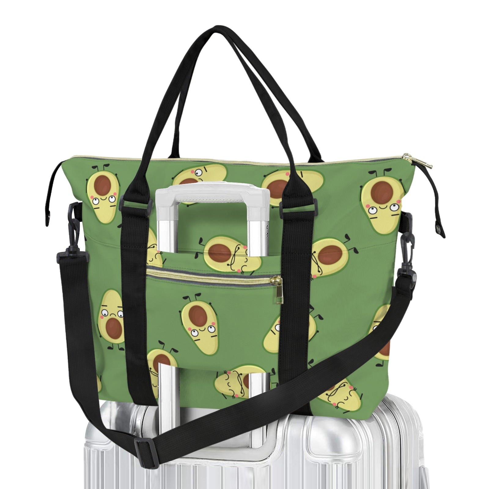 Avocado Characters Duffle Bag-Simple (Model 1715) One Size Duffle Bag-Simple (1715)
