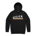 Guitar Player Evolution Men's AS Colour Hoodie Black Mens Hoodie Music Printed In Australia