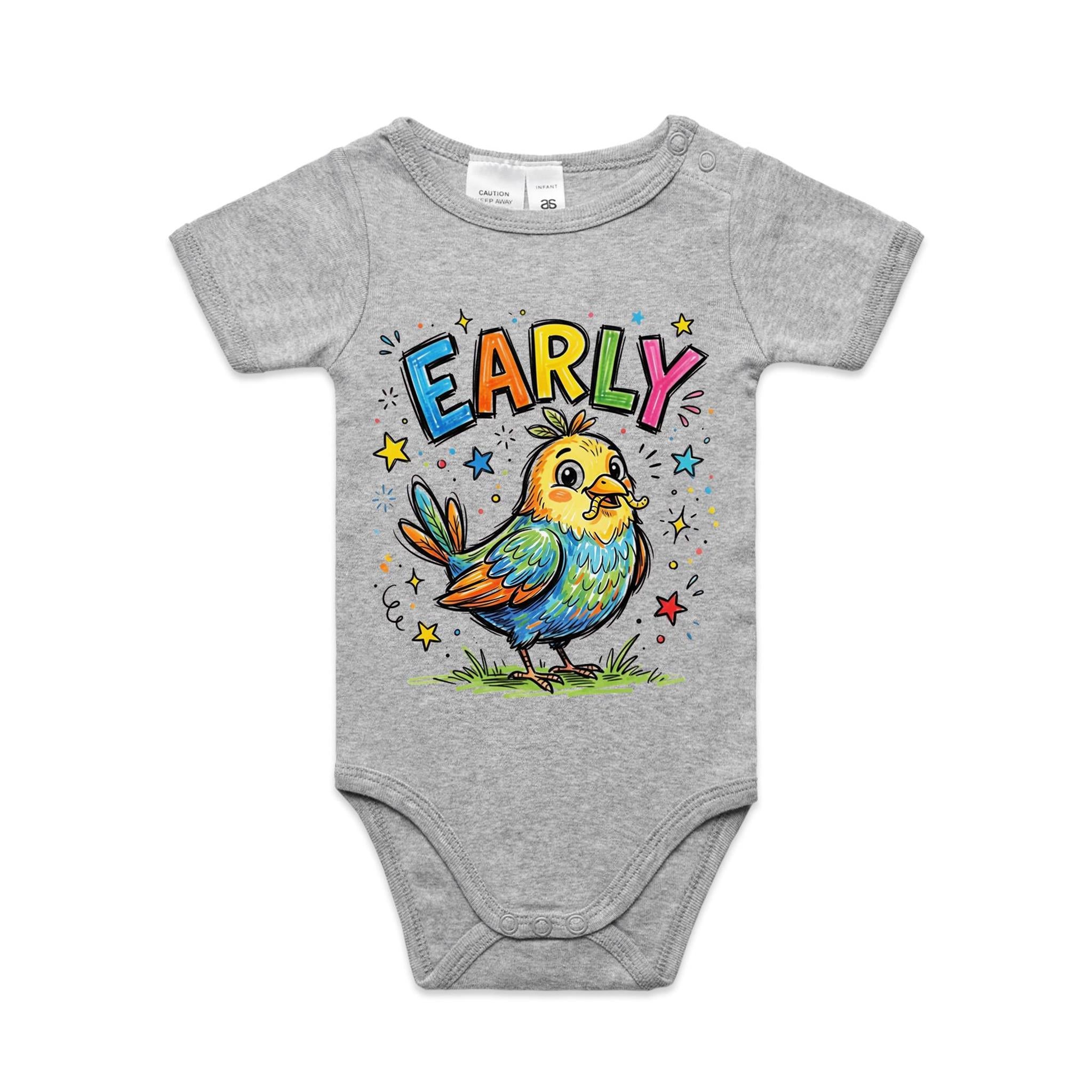 Early Bird AS Colour Baby Bodysuit