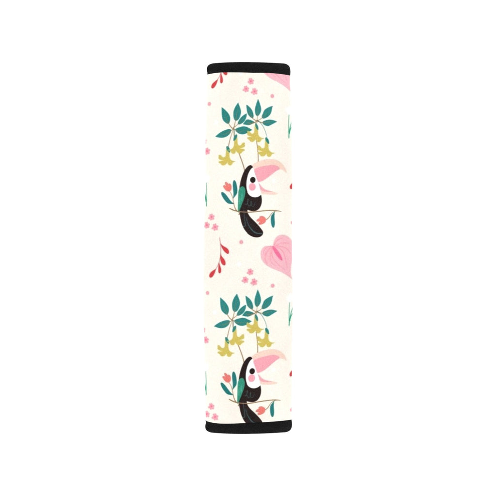 Toucans In Pink Car Seat Belt Cover 7''x10'' (Pack of 2) Car Seat Belt Cover 7x10 (Pack of 2) animal Printed Offshore