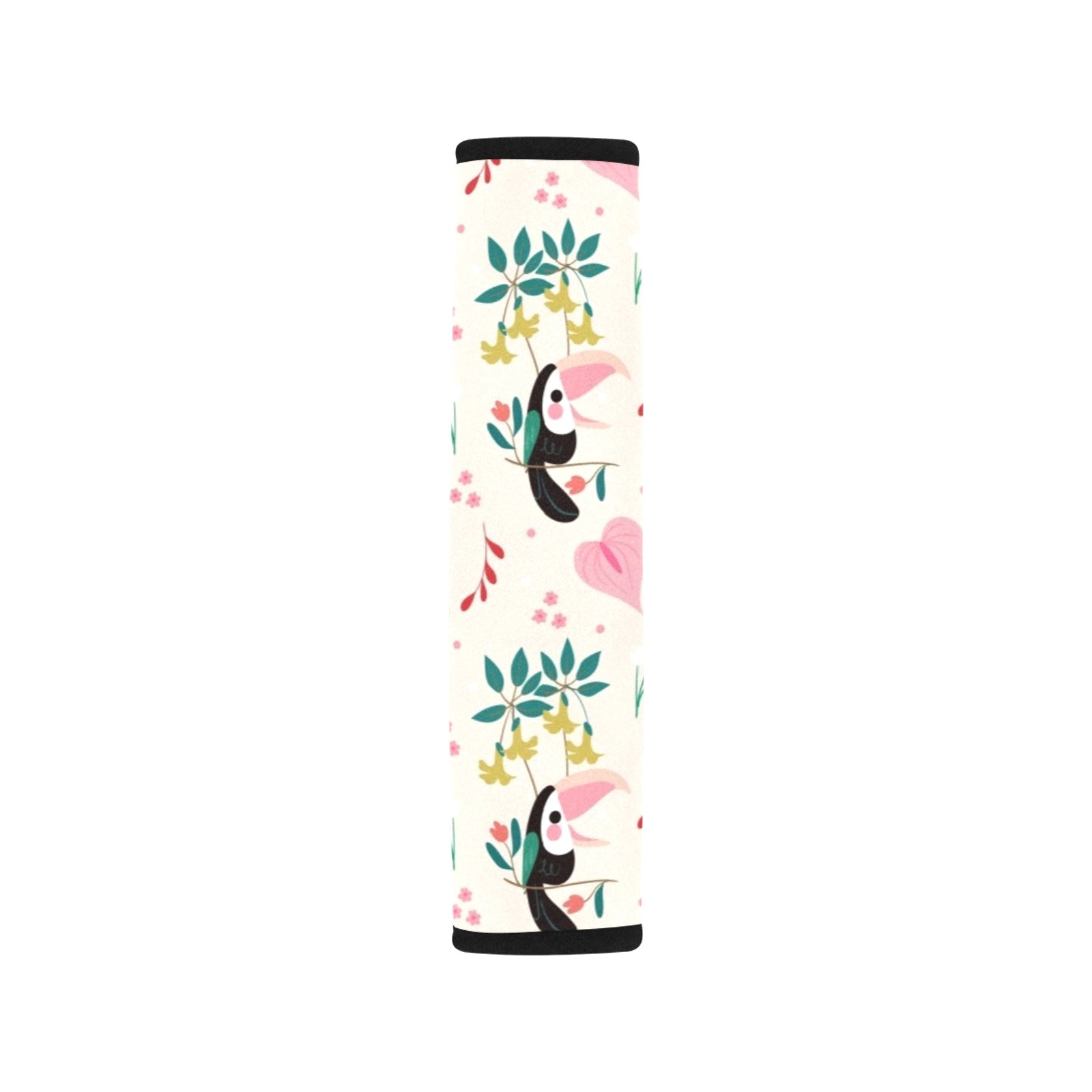 Toucans In Pink Car Seat Belt Cover 7''x10'' (Pack of 2) Car Seat Belt Cover 7x10 (Pack of 2) animal Printed Offshore