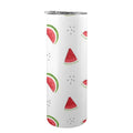 Watermelon 20oz Tall Skinny Tumbler with Lid and Straw One Size 20oz Tall Skinny Tumbler with Lid and Straw Printed Offshore
