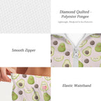 Avocado Love Women's Windbreaker Short Set Women's Windbreaker Short Set Food Printed Offshore