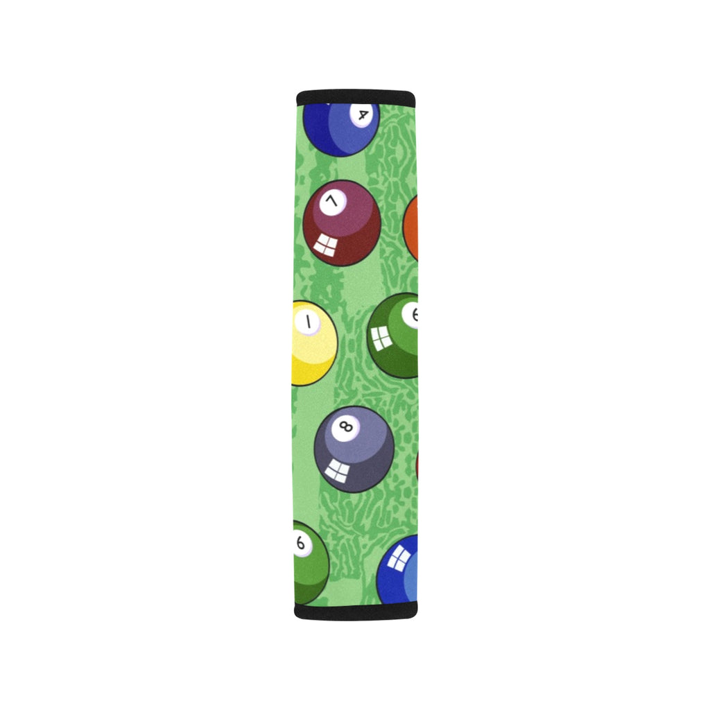 Pool Balls Car Seat Belt Cover 7''x10'' (Pack of 2) Car Seat Belt Cover 7x10 (Pack of 2) Games Printed Offshore