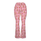 Cherry Ice-cream High Waist Crossover Tummy Control Flare Leggings High Waist Flare Leggings Food Printed Offshore