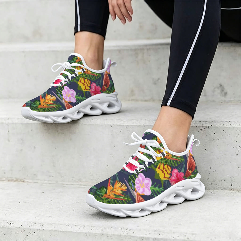 Tropical Floral Women's Twisted Sole Sneakers