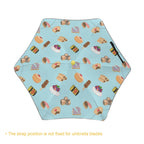 Classic Aussie Food Icons Kids Safe Round Corner Umbrella