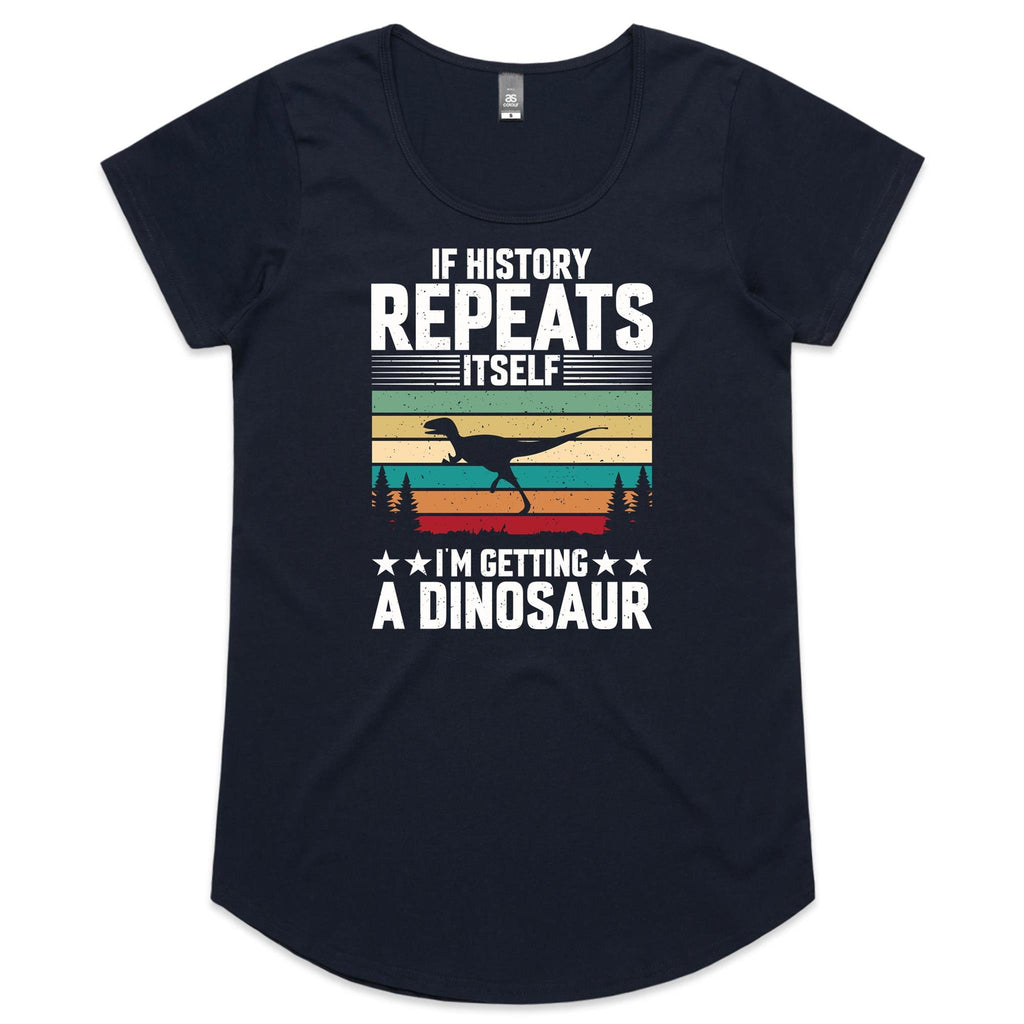 I'm Getting A Dinosaur Women's AS Colour Scoop Neck T-Shirt