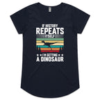 I'm Getting A Dinosaur Women's AS Colour Scoop Neck T-Shirt