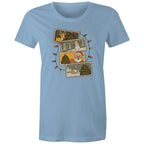 Retro Christmas Cards - Womens T-shirt