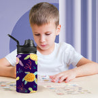 Turtles Kids Water Bottle with Chug Lid (12 oz) Kids Water Bottle with Chug Lid animal Ocean Printed Offshore