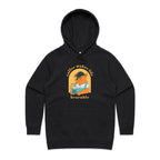 Coffee Makes Life Bearable - Womens Hoodie Black Womens Hoodie animal Coffee Printed In Australia