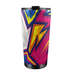 Abstract Bright - 20oz Mobile Tumbler with Lid (Black Lock) 20oz Travel Mug Printed Offshore