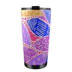 Pink Swirl - 20oz Mobile Tumbler with Lid (Black Lock) 20oz Travel Mug Printed Offshore