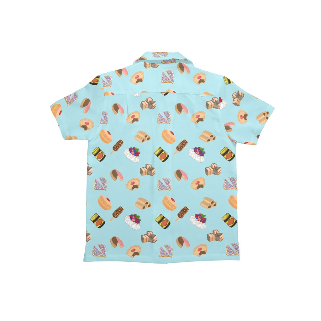 Classic Aussie Food Icons Junior Kids Hawaiian Shirt