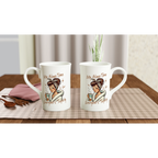 Personalised My Alone Time Is For Everyone's Safety White 10oz Porcelain Slim Mug Personalised Porcelain Mug Globally Fulfilled