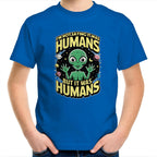 Alien, I'm Not Saying It Was Humans - Kids Youth T-shirt Bright Royal Kids Youth T-shirt Printed In Australia Sci Fi