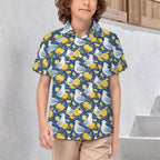 Lemon Seagull Kids Youth Short Sleeve Button Up Shirt