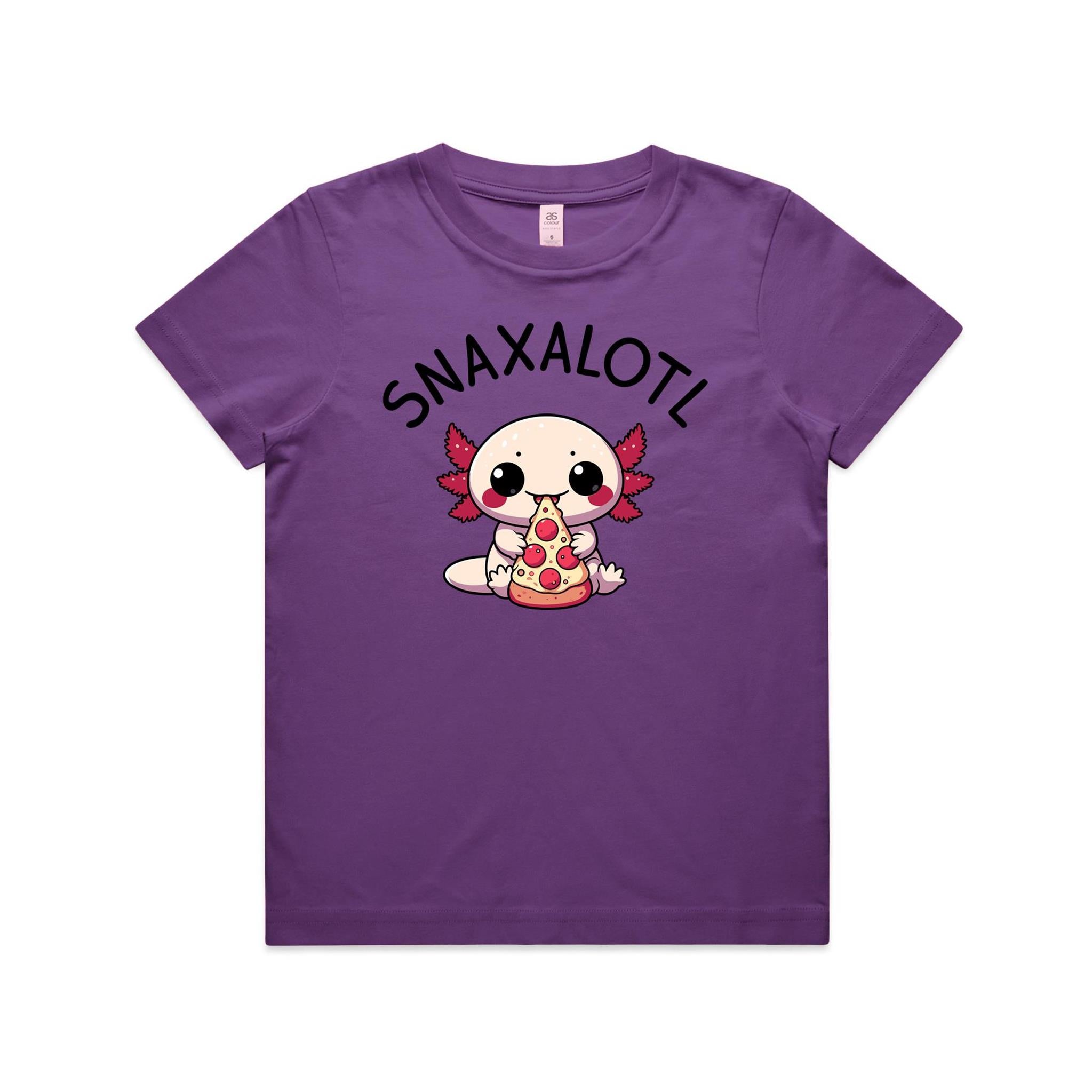Snaxalotl, Axolotl Pizza - Kids Youth T-shirt