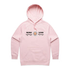 More Espresso, Less Depresso - Womens Hoodie Pink Womens Hoodie Coffee Printed In Australia