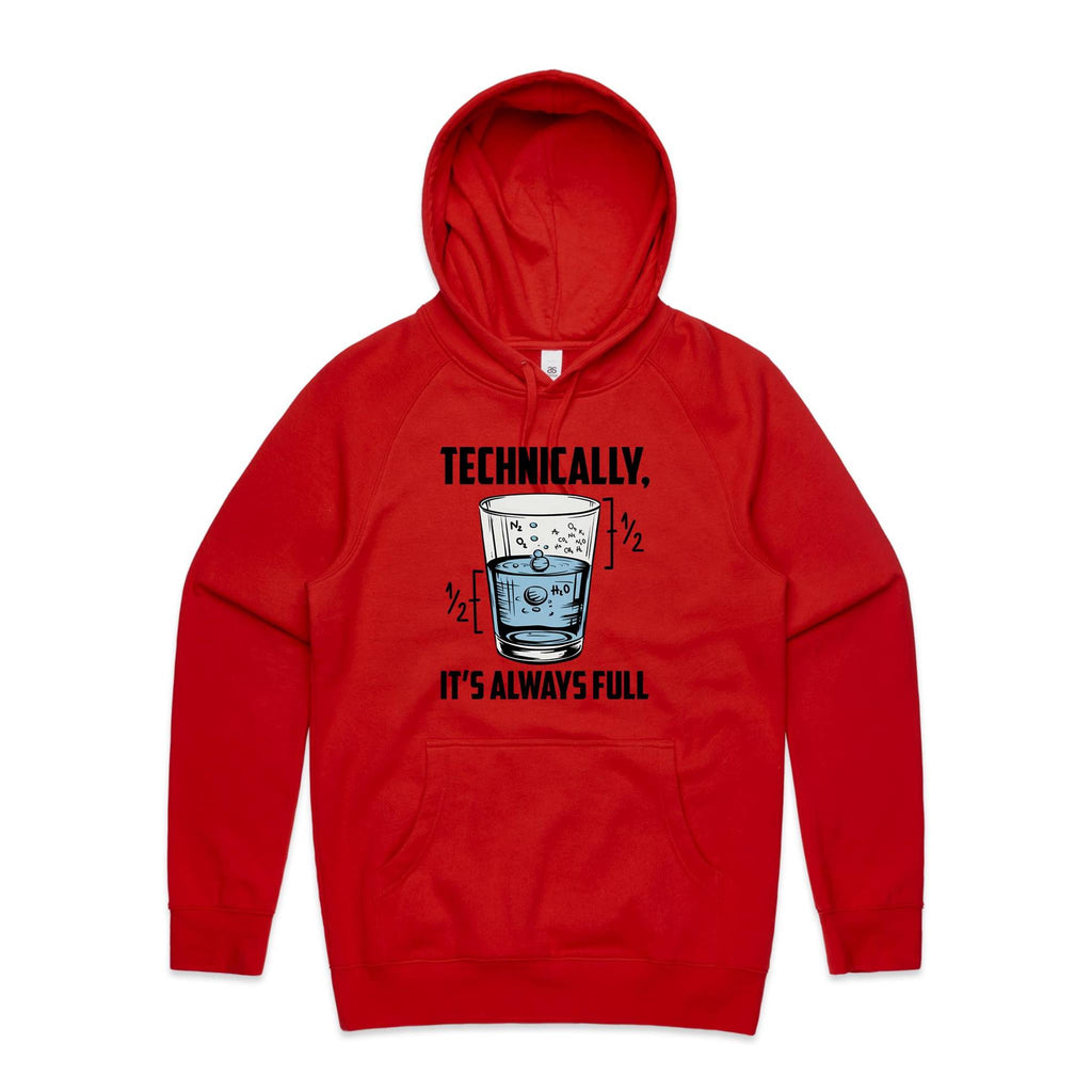 Glass Half Full Men's AS Colour Hoodie