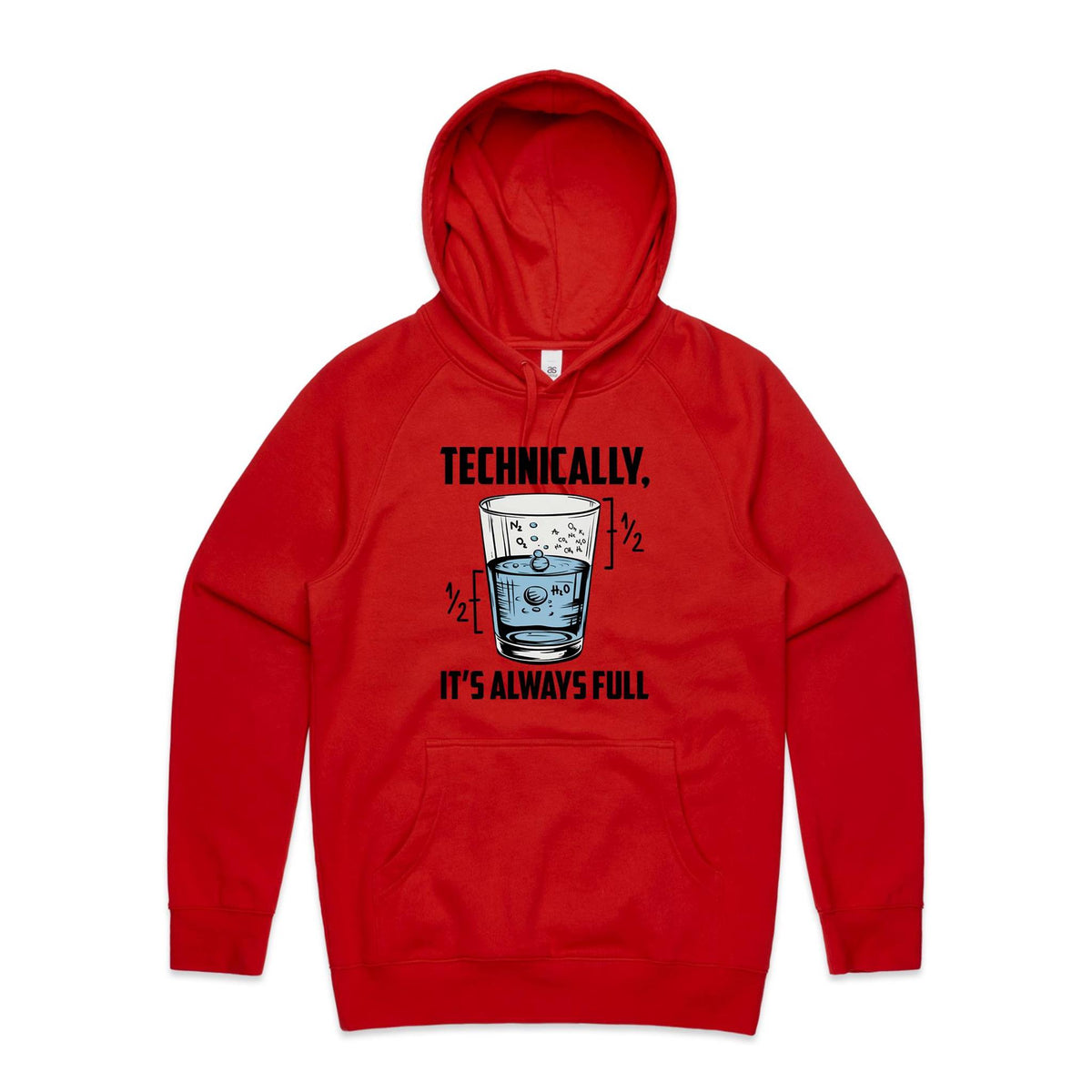 Glass Half Full Men's AS Colour Hoodie