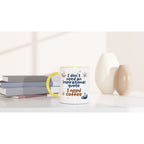 I Don't Need An Inspirational Quote, I Need Coffee - White 11oz Ceramic Mug with Colour Inside Colour 11oz Mug Coffee Funny Globally Fulfilled