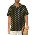 Yellow Lightning Men's Short Sleeve Hawaiian Shirt Men's Hawaiian Shirt (New) comic Printed Offshore