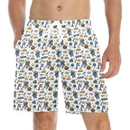 All About Space Men's Mid-Length Beach Shorts 5XL Men's Mid-Length Beach Shorts Printed Offshore Space