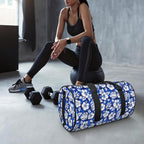 Blue Hawaiian Floral Duffle Bag Duffle Bag Printed Offshore