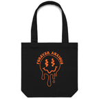 Forever Anxious - Canvas Tote Bag Black One Size Tote Bag Printed In Australia