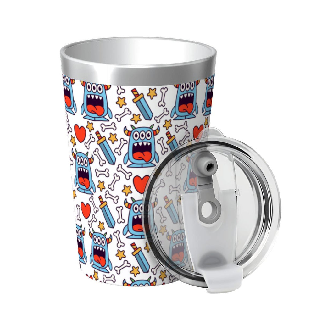 Silly Monsters Stainless Steel Cup With Straw (12oz) Drinkware