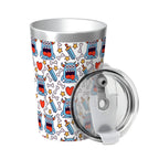 Silly Monsters Stainless Steel Cup With Straw (12oz) Drinkware