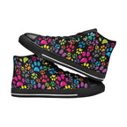 Dog Paws - Kids High Top Canvas Shoes