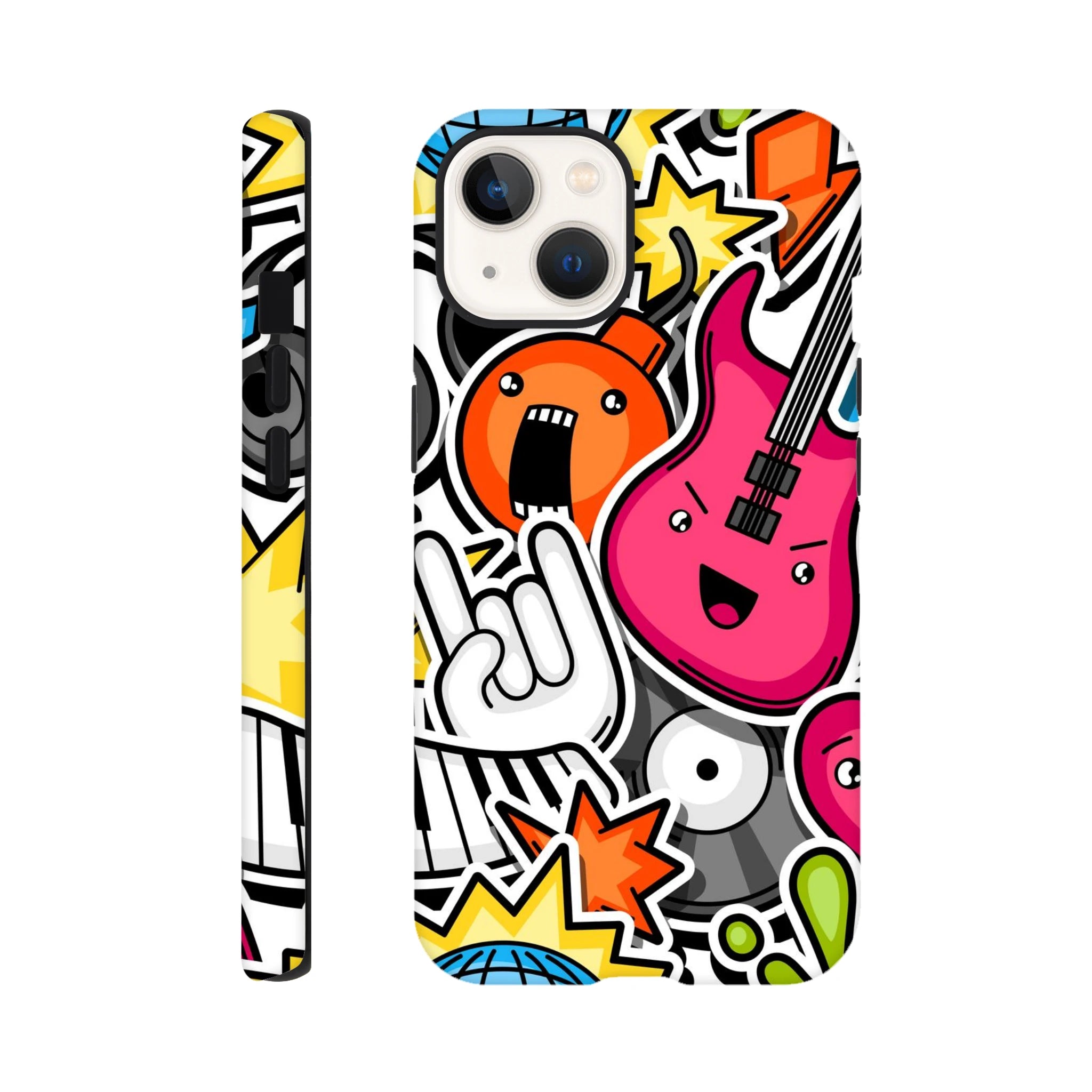 Sticker Music - Apple iPhone Tough case iPhone 13 iPhone Tough Case Globally Fulfilled Music