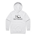 Panda, Don't Disturb - Womens Hoodie White Marle Womens Hoodie animal Printed In Australia