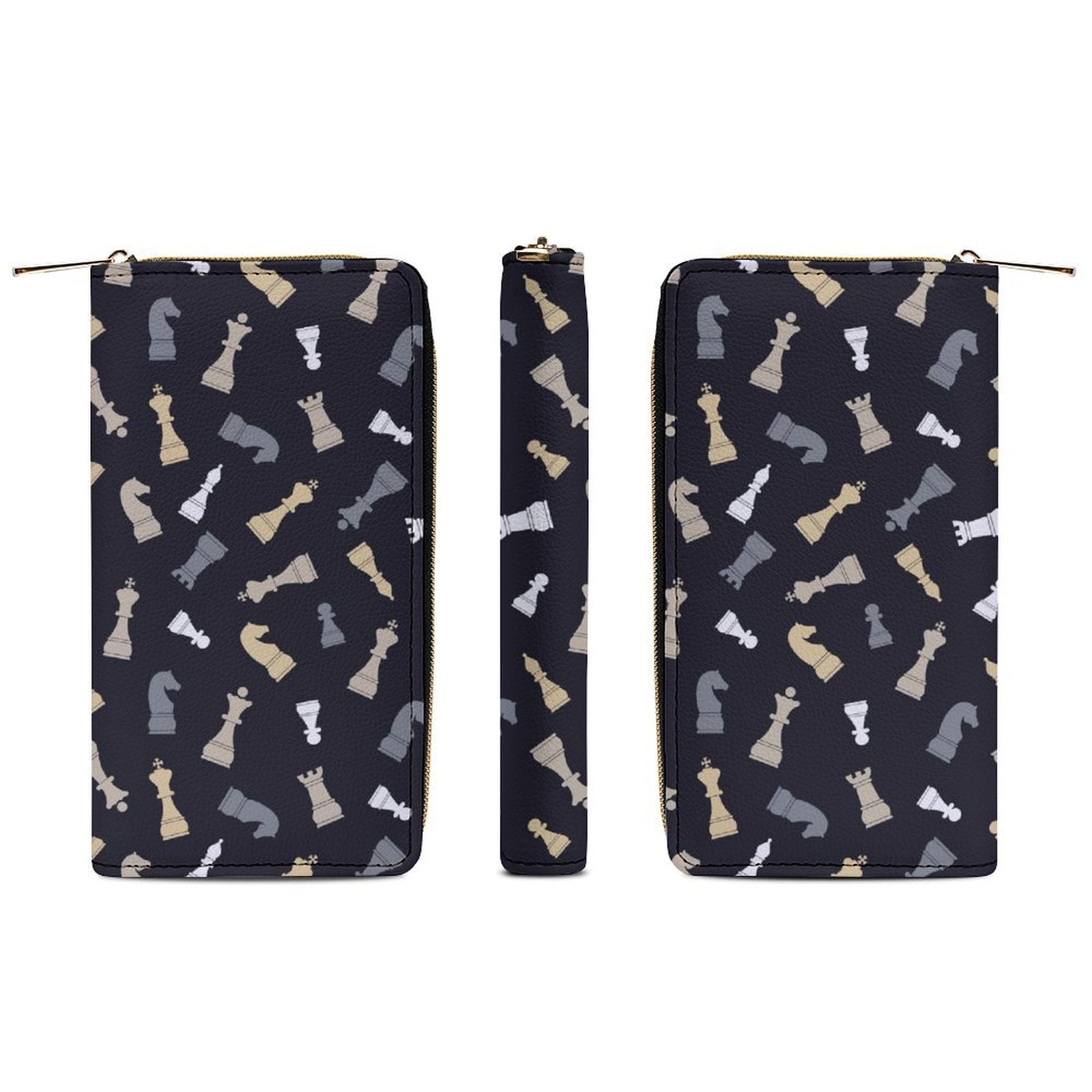 Chess Pattern -  PU Leather Wallet