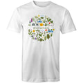 Stay Natural - Mens T-Shirt White Mens T-shirt Plants Printed In Australia