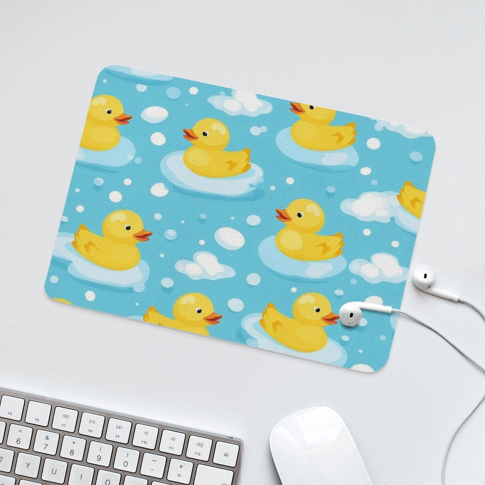 Rubber Ducks - Leather Mouse Pad Leather Mouse Pad Printed Offshore