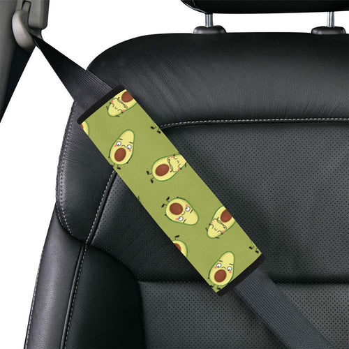 Avocado Characters Car Seat Belt Cover 7''x10'' (Pack of 2) Car Seat Belt Cover 7x10 (Pack of 2) Food Printed Offshore